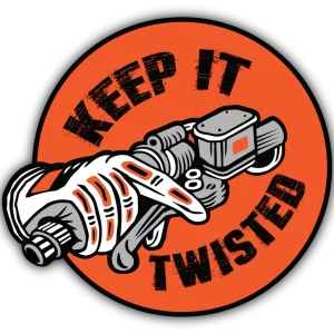 Keep it Twisted Sticker - Wander Looms - Riders Junction