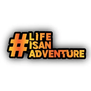 Life is an Adventure Sticker - Wander Looms - Riders Junction