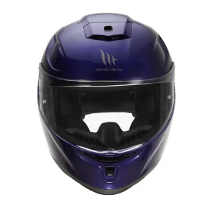 MT Hummer Solid Gloss Blue Helmet - Riders Junction