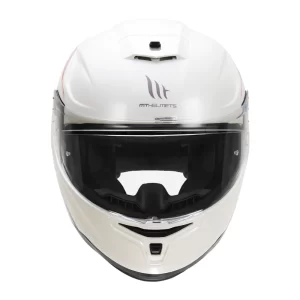 MT Hummer Solid Gloss Pearl White Helmet - Riders Junction