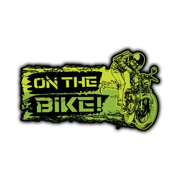 On The Bike Sticker - Wander Looms - Riders Junction