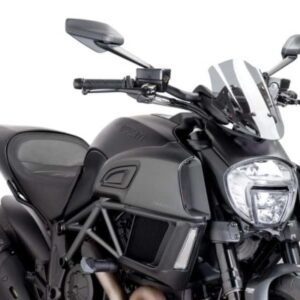 PUIG Windscreen for Ducati Diavel (2015-18) - Clear - Riders Junction