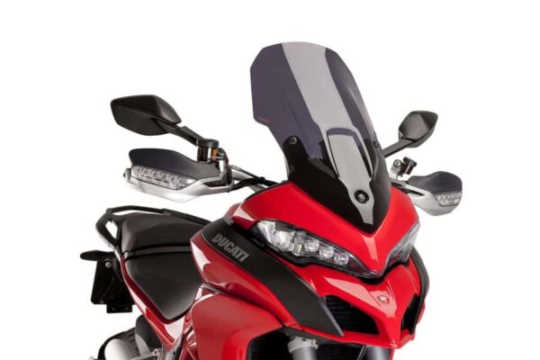 PUIG Windscreen for Ducati Multistrada 950/1200/1260 Touring (2015-20) - Dark Smoke - Riders Junction