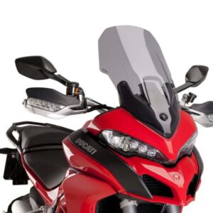 PUIG Windscreen for Ducati Multistrada 950/1200/1260 Touring (2015-20) - Light Smoke - Riders Junction