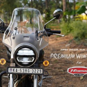 Premium Touring Windshield for Honda CB 350 - Clear - Carbon Racing