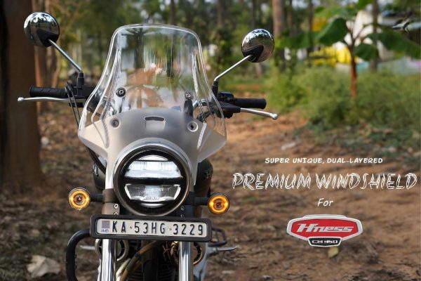 Premium Touring Windshield for Honda CB 350 - Clear - Carbon Racing