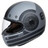 SMK Retro - Ranko Matt Black & Grey Helmet - MA626