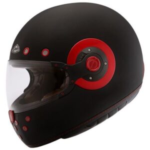 SMK Retro Unicolour Matt Black Helmet - MA230 - Riders Junction