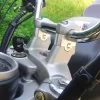 Silver Aluminium Handlebar Riser for Honda H'ness (CB350) and CB350 RS - Riders Junction