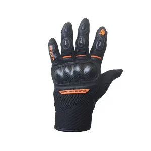 MOTOTECH Urbane Carbon Gloves - Black+Orange