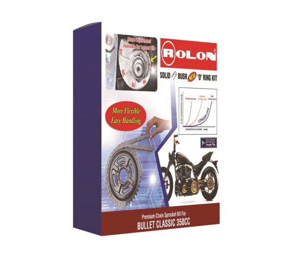 Rolon Brass Chain Sproket Kit BSORCL09 - 350CC CLASSIC - Riders Junction