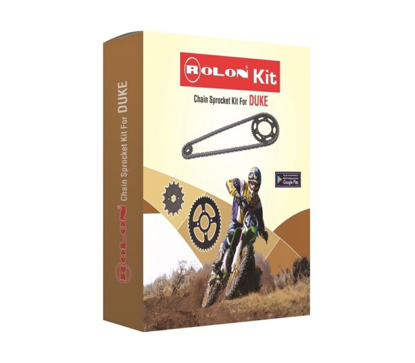 Rolon Brass Chain Sproket Kit HPXR 206 - Duke 200 - Riders Junction