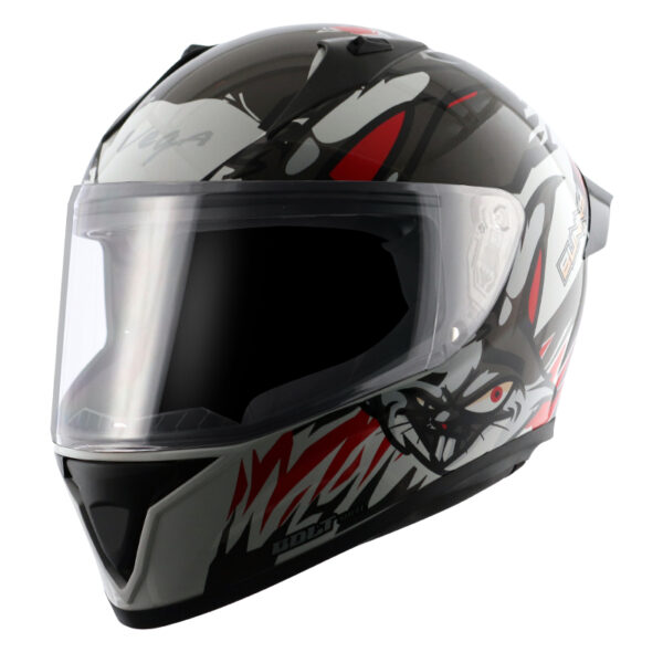 Vega Bolt Bunny White Red Helmet - Riders Junction