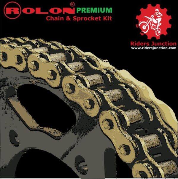 rolon brass chain sprocket sets - riders junction