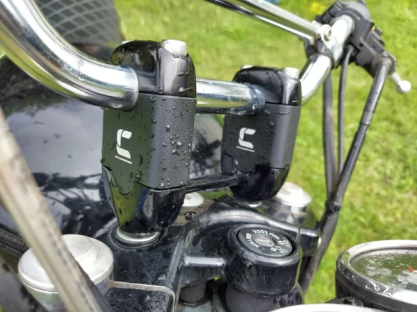 2 Inch Handlebar Risers (Insert Type) for Interceptor 650 - Matt Black