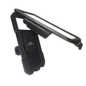 GrandPitstop Handlebar Mount Fully Waterproof Mobile Phone Holder Mount Without Charger - (Black)
