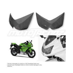 Headlight Screen Protector – Kawasaki Ninja 250R (2008-2012)-Dark Smoke