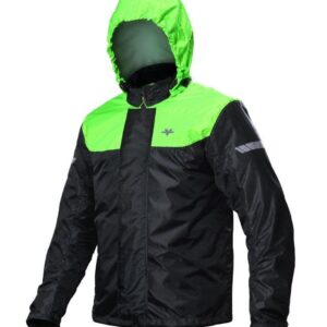 M200 Rain Jacket – Pro (Black/Green) - Viaterra