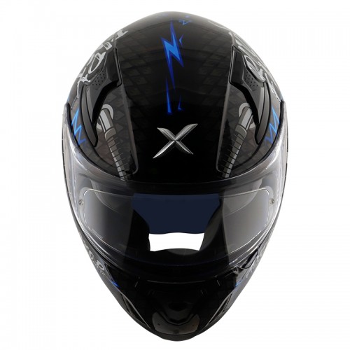 Black and hot sale blue helmet