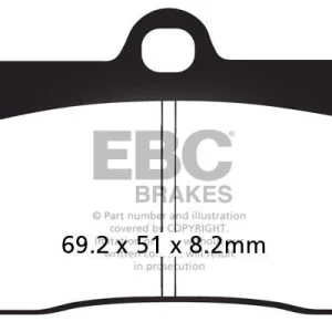 Brake Pads - FA095 Organic - EBC (Front)
