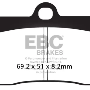 Brake Pads - FA095HH Fully Sintered - EBC (Front 2 Set)