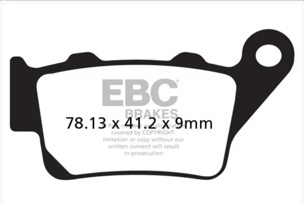 EBC Brake Pads for Bikes - MXS208 Motocross Race - EBC (Rear)