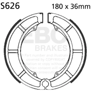 EBC Brake Pads for Bikes - S626 Organic (1 Pair)