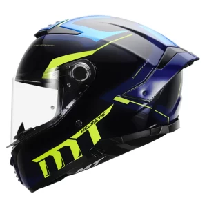MT Thunder 4 SV Goblin Two-Wheeler Helmet for Men - Glossy Blue