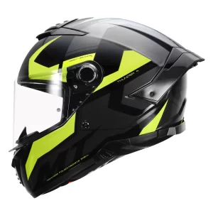MT Thunder 4 SV Valiant Two-Wheeler Helmet for Men - Fluo. Yellow