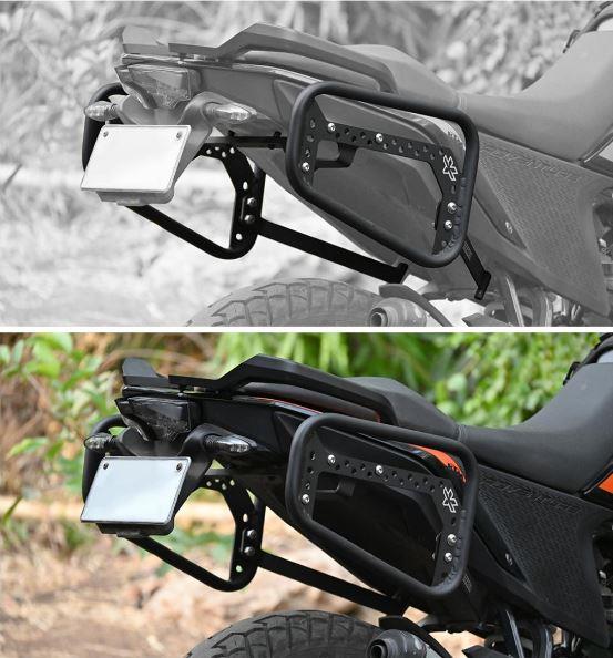 ViaTerra Velox Saddlebags for KTM Duke 390/200/125 (Orange) : Amazon.in:  Car & Motorbike