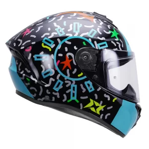 AXXIS Draken S Crazy Helmet - Blue