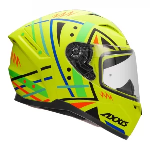 AXXIS Segment Mandalha Helmet - Fluorescent Yellow
