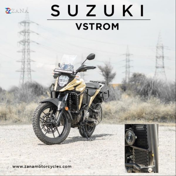 Radiator Guard Honeycomb Black Aluminium for V-STROM 250 - ZI-8229