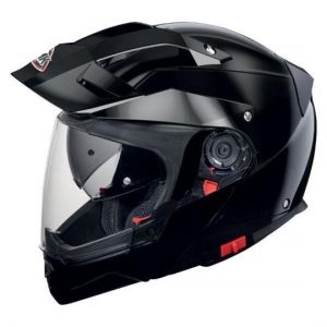 SMK Hybrid Evo Unicolour Glossy Black Helmet - GL200