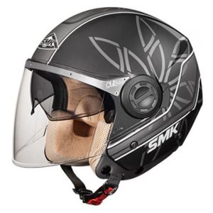 SMK Swing Essence Matt Black & Grey Helmet - MA261