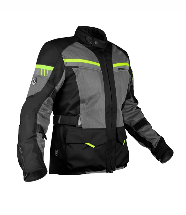 Stealth Air Pro Riding Jacket for 2 Wheelers - Black - RYNOX