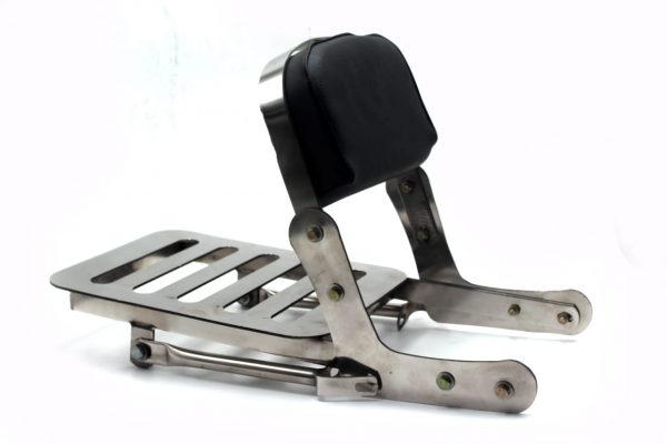 Bullet Backrest With Carrier Plate In Stainless Steel