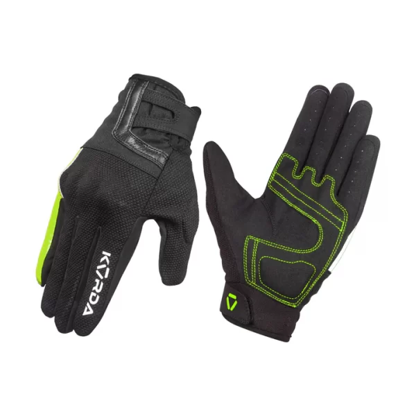 Korda Street Short Cuff Riding Gloves - Fluorescent Yellow