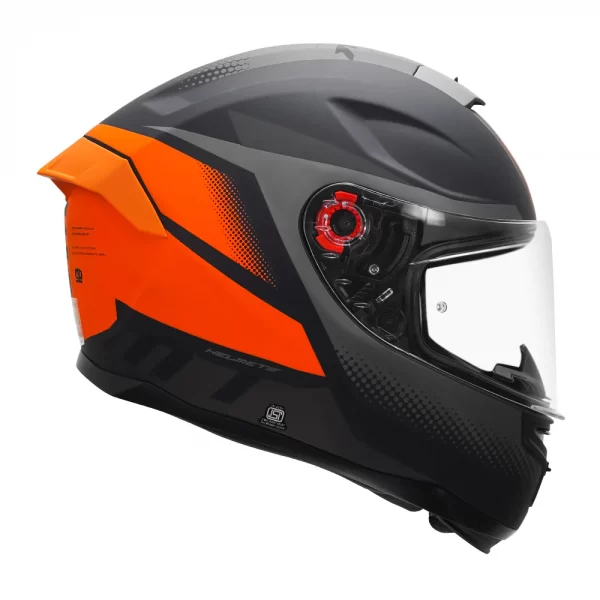 MT Hummer Brick Helmet - Matt Orange