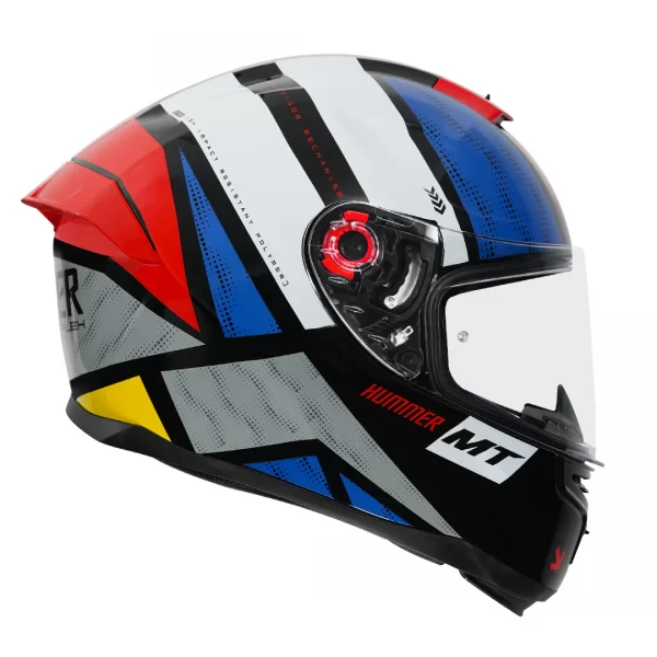 MT Hummer Flex Helmet - Glossy White