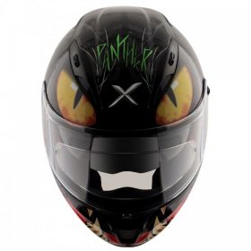 Buy AXOR - Street Panther Full Face Helmet - Glossy Black Grey Online at Best Price from Riders 