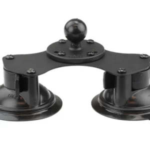 RAM BASE CAR - TWIST-LOCK DUAL SUCTION CUP BASE WITH BALL 25MM (1")