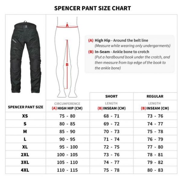 Size Charts for Riding Pants - Buy Riding Pants Online at Best Price ...