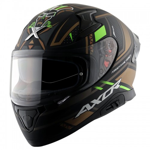 Axor Helmets Rage Full Face ECE Motorcycle Motorbike Helmet - Matt Black |  eBay