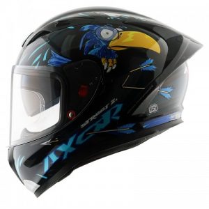 Axor Street Zazu Helmet - Glossy Black & Blue