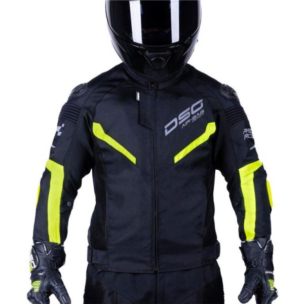 DSG Race Pro V2 Riding Jacket Yellow Fluo