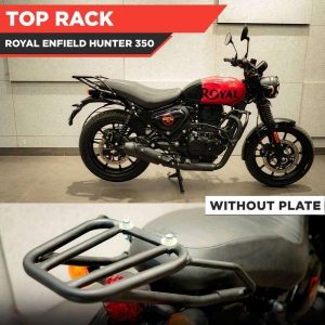 Top Rack Without Plate Compatible With Pillion Backrest For Royal Enfield Hunter 350 - ZI-8269