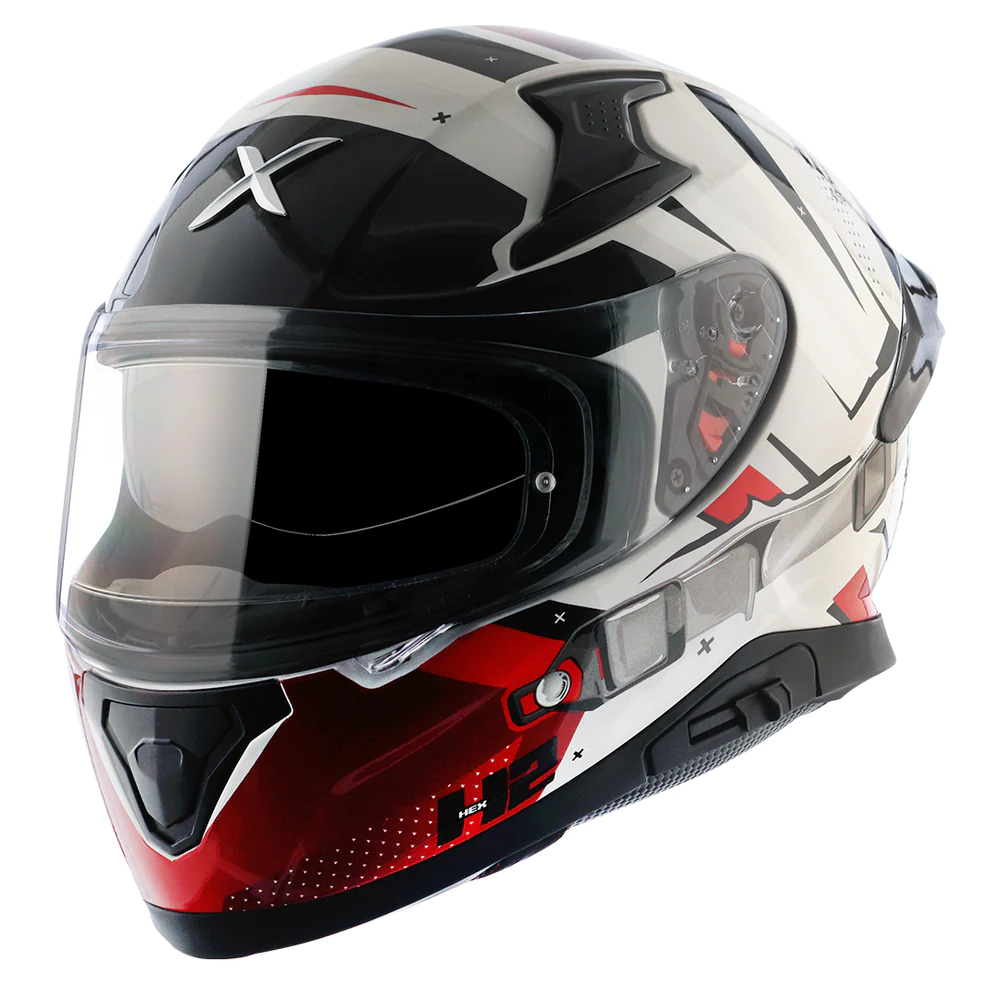 Helmet red and hot sale white