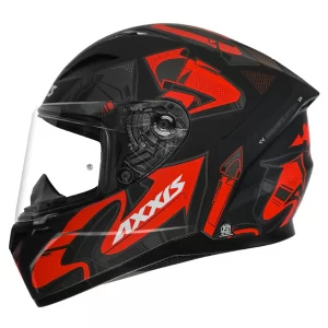 AXXIS Segment Arrows Helmet - Matt Fluorescent Red