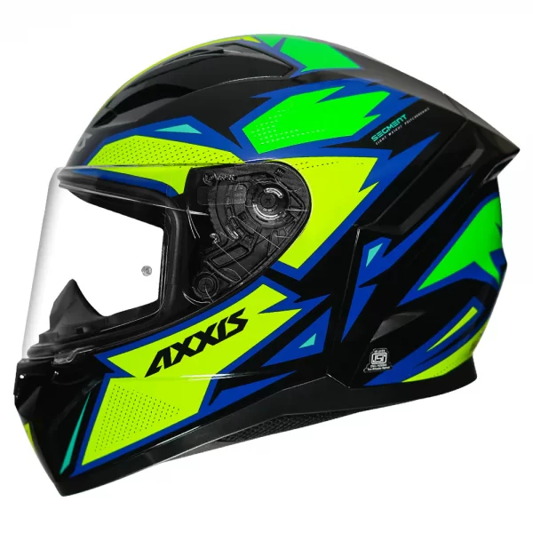 AXXIS Segment MAD Gloss Fluorescent Yellow Helmet